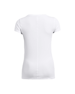 MAGLIA A MANICHE CORTE HEATGEAR ARMOUR WHITE DONNA